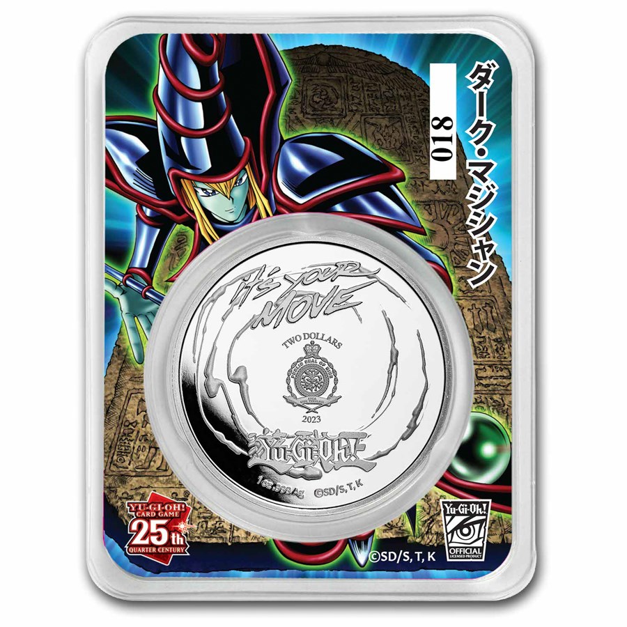 Niue Yu - Gi - Oh! The Dark Magician 1 Oz Silbermünze 2023*