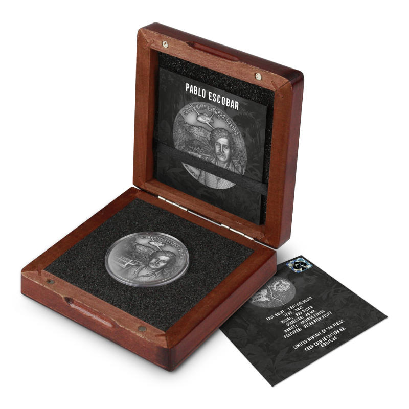 Pablo Escobar 2oz 2023 Silbermünze