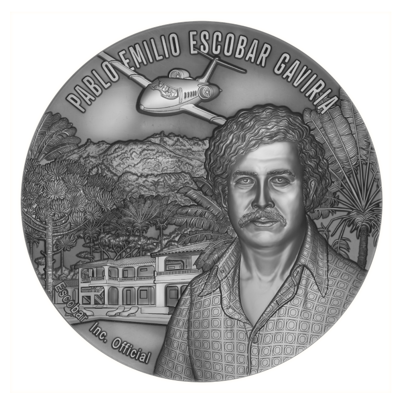 Pablo Escobar 2oz 2023 Silbermünze