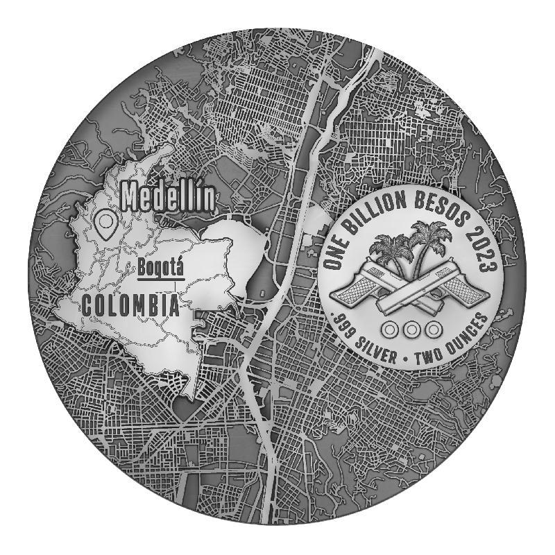 Pablo Escobar 2oz 2023 Silbermünze