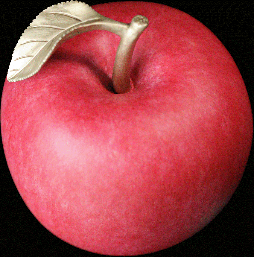 Realistic Apple / Realistischer Apfel Kupfermünze*