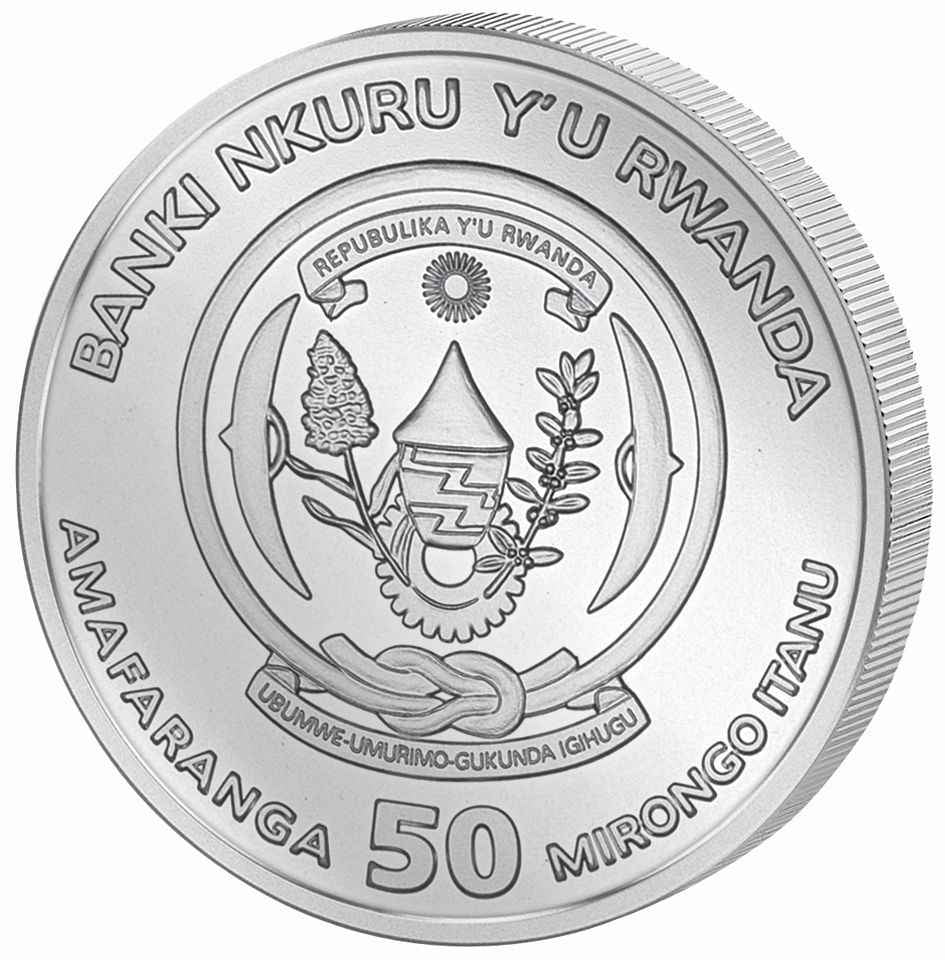 Ruanda Lunar Drache 1 Oz Silbermünze 2024