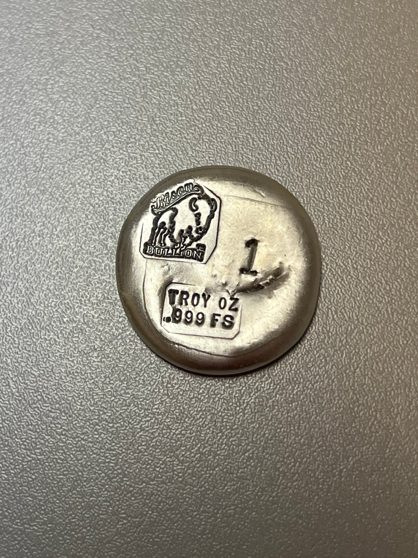 Rundbarren 1oz Silberbarren Bison Bullion
