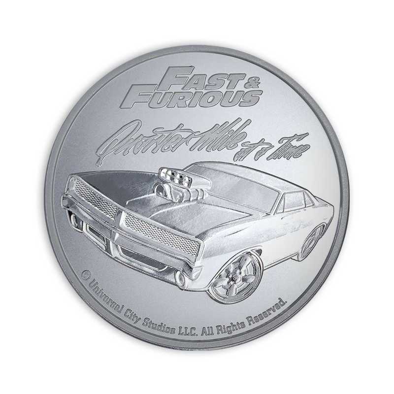 Samoa 1oz Silbermünze Fast and Furios - Viertel Meile*