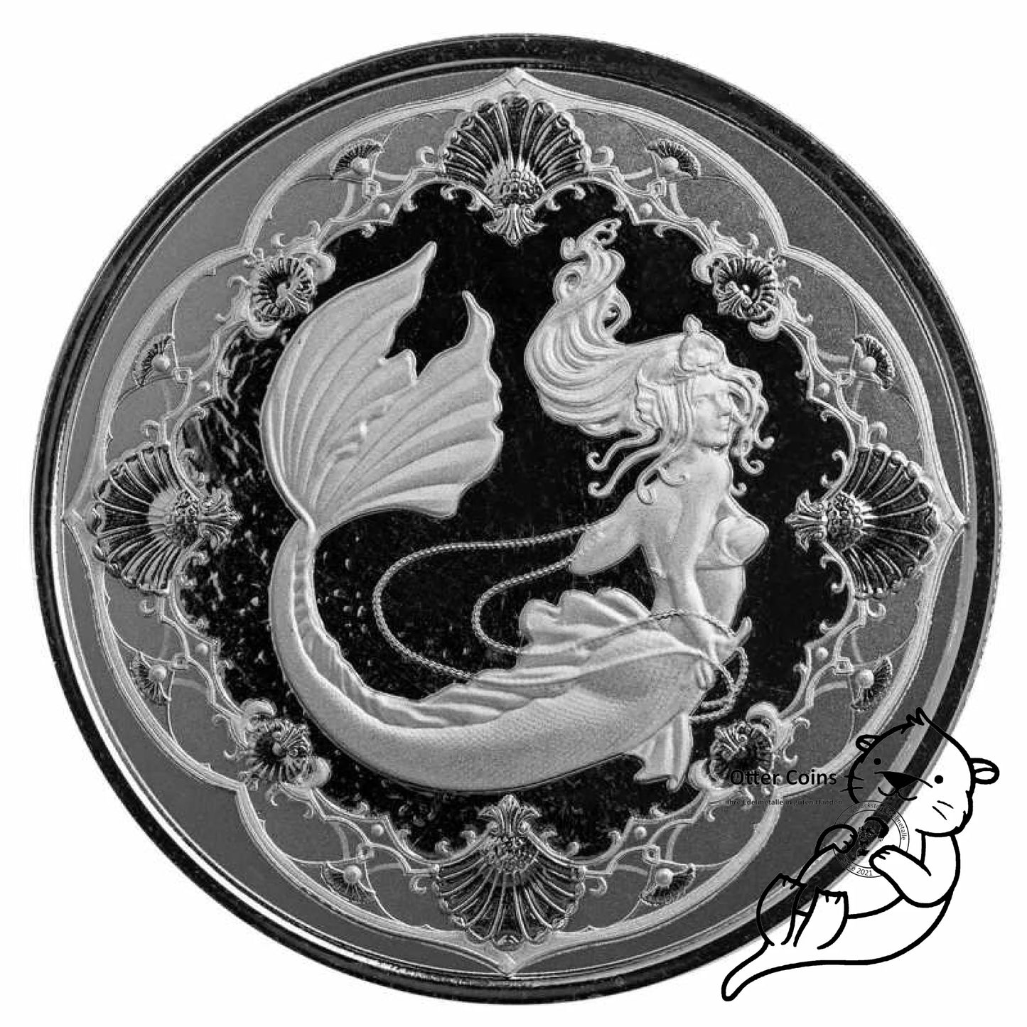 Mermaid Meerjungfrau 1 Oz Silbermünze 2022*