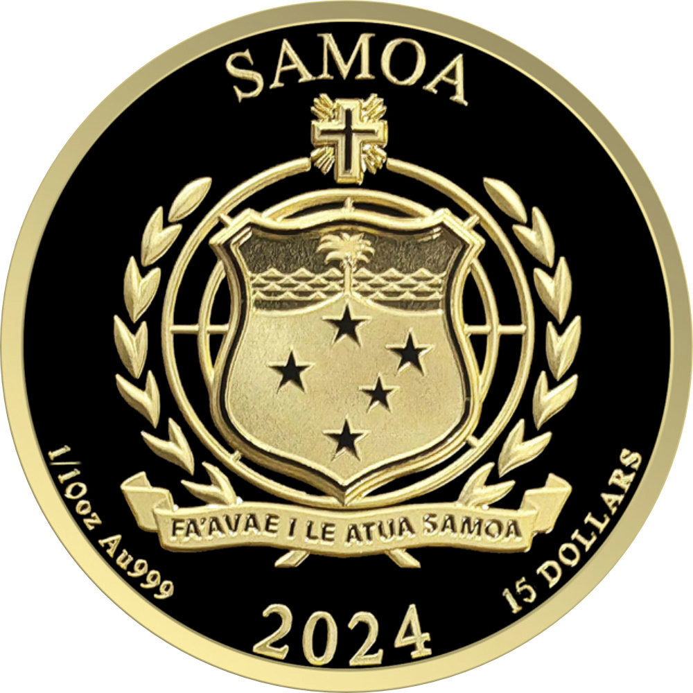 Samoa Golden Eagle 2. Ausgabe 2024 1/10 oz Goldmünze**
