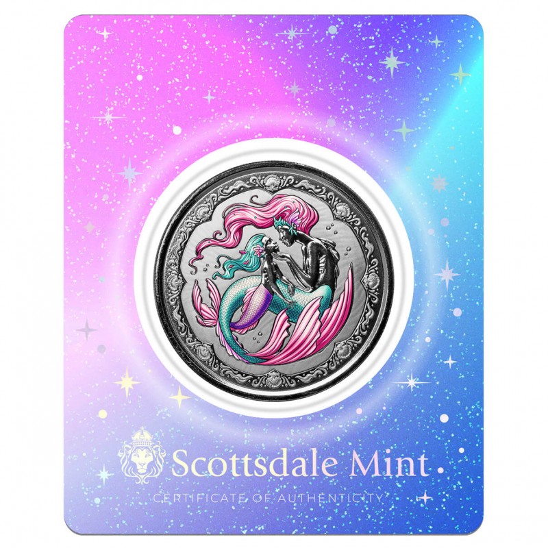 Samoa Pacific Mermaid 2023 1 oz Silber Color*