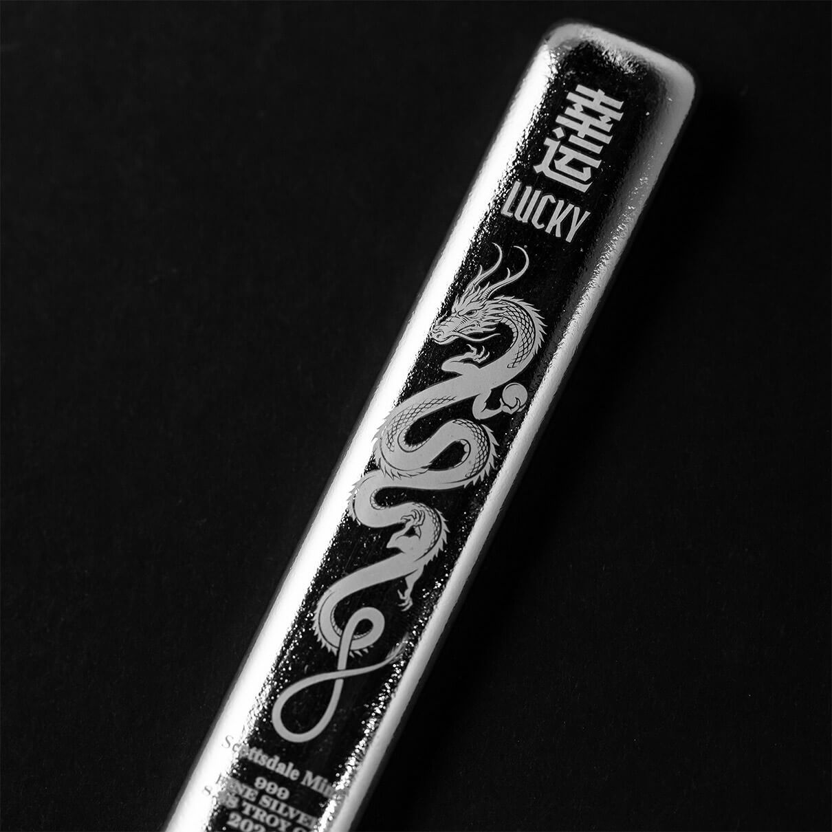 Scottsdale 8,88 oz Silberbarren Lucky Drache*