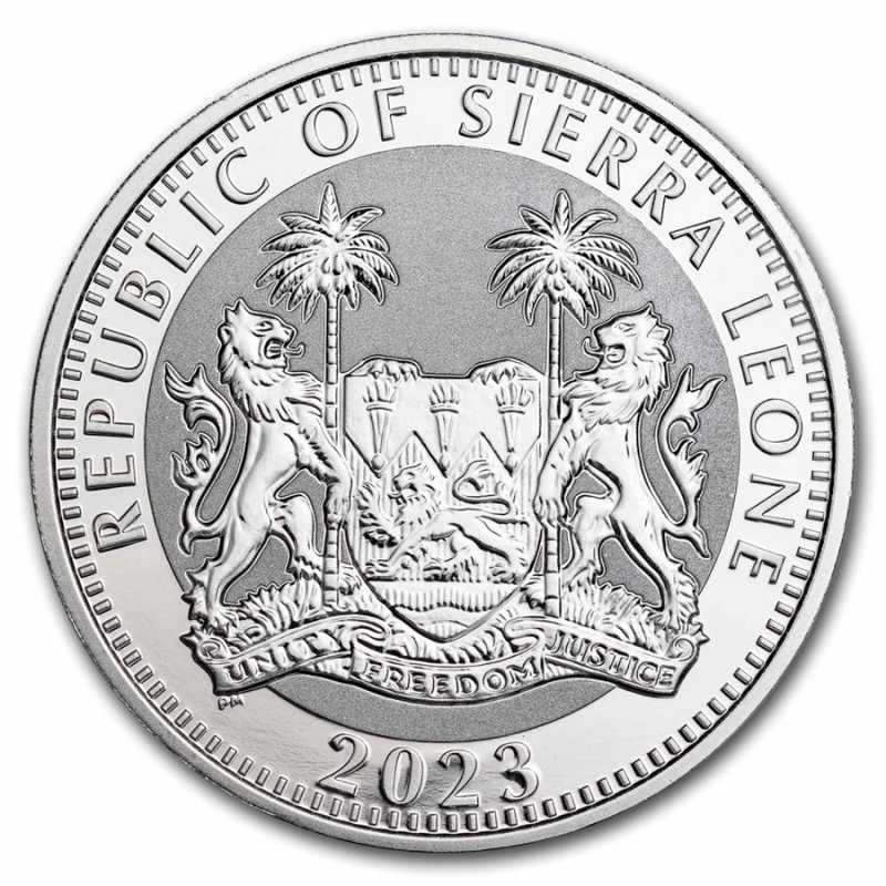 Sierra Leone 2023 Egyptian Gods Anubis 1oz Silbermünze*