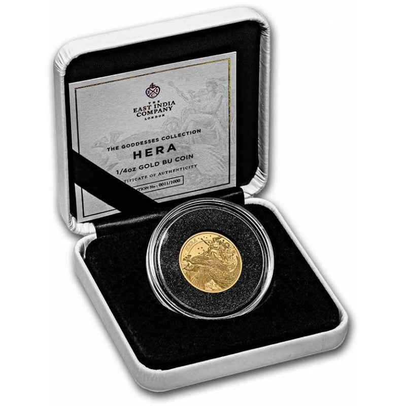 St. Helena 2022 - The Goddesses: Hera 1/4oz BU GOLD**