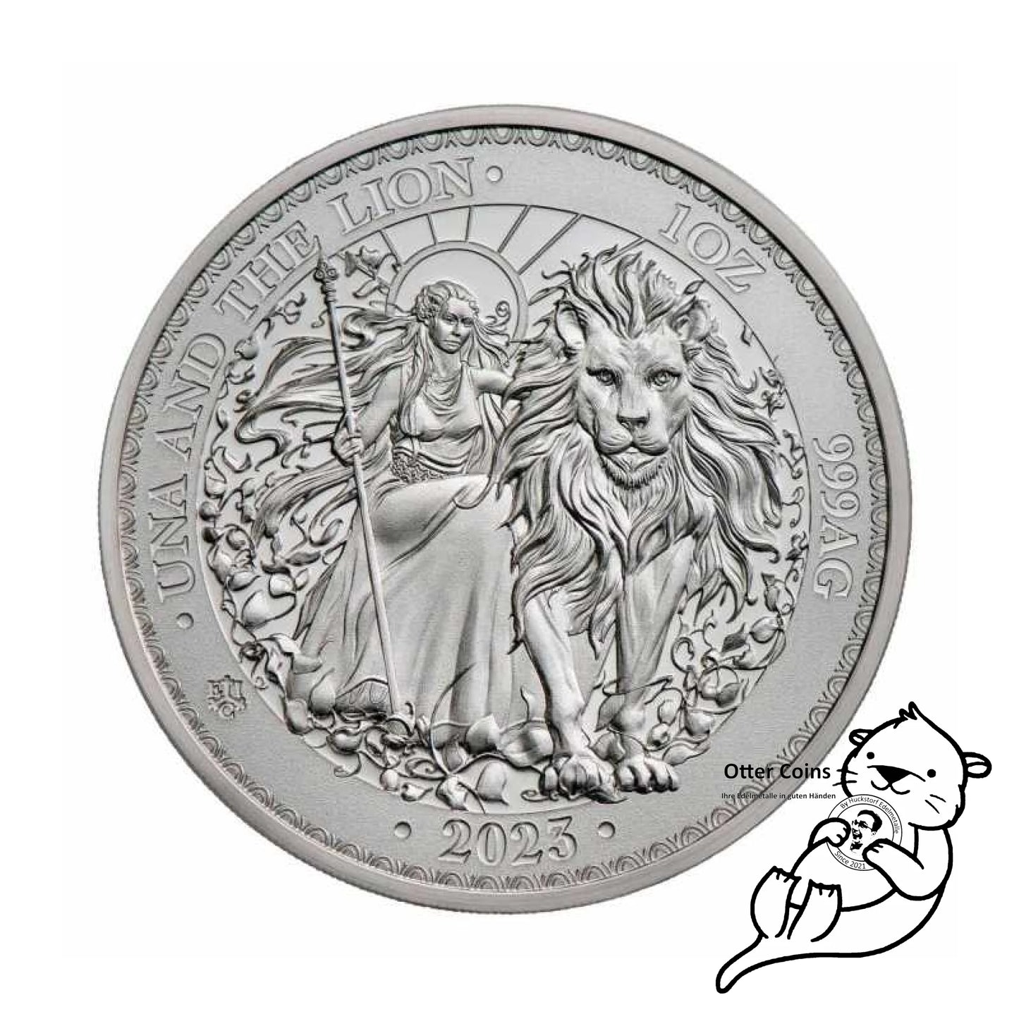 St. Helena 2023 - Una and the Lion Silbermünze 1oz BU*