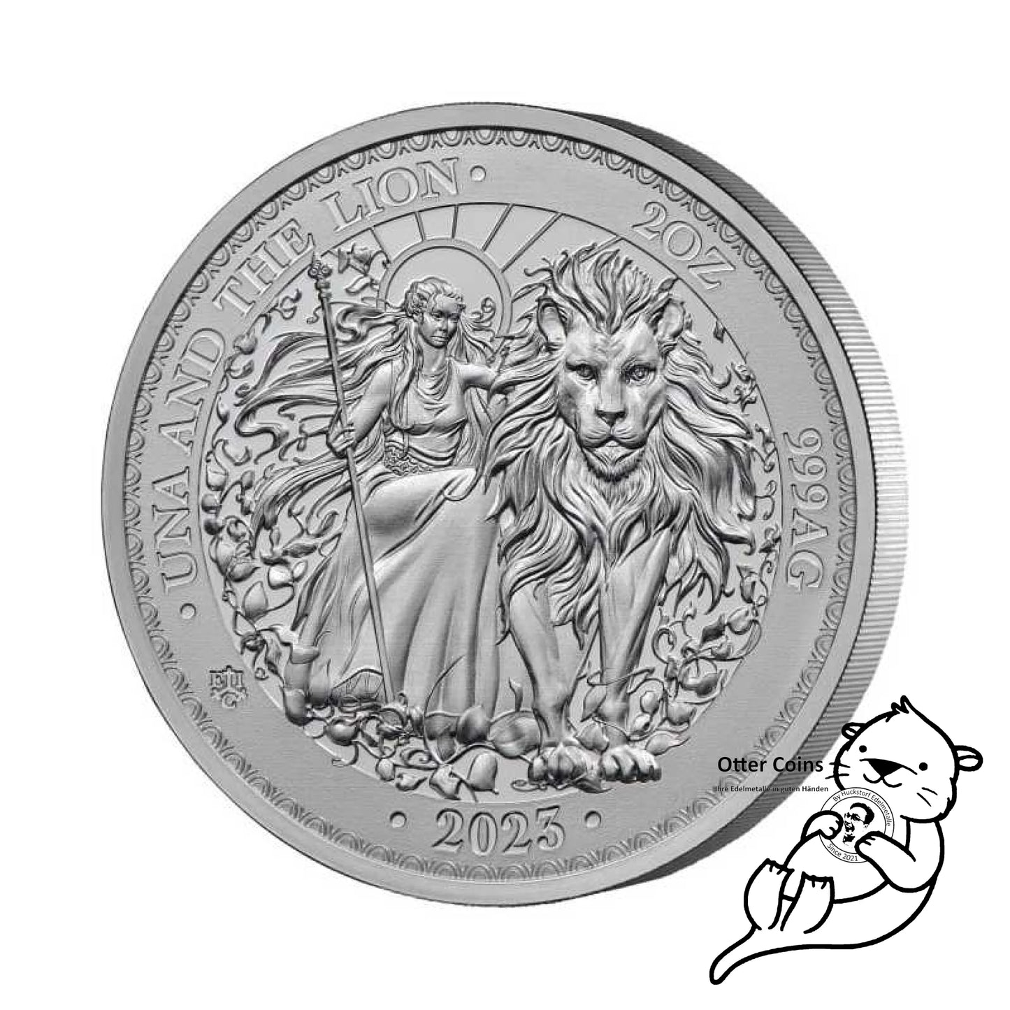 St. Helena 2023 - Una and the Lion Silbermünze 2oz BU*