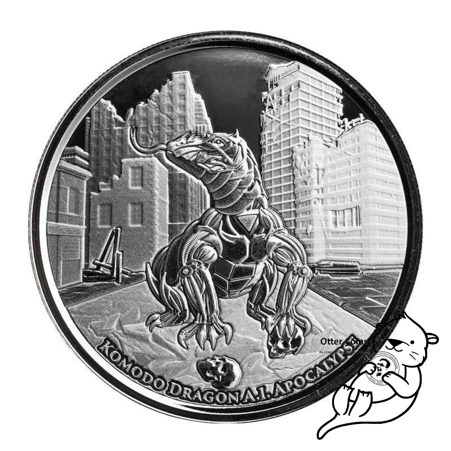 Komodo Dragon A.I. 1 Oz Silbermünze 2023*