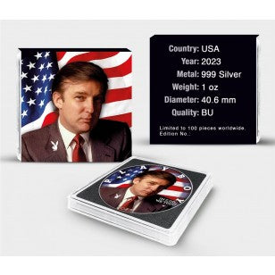 Trump Playboy 1oz Silbermünze