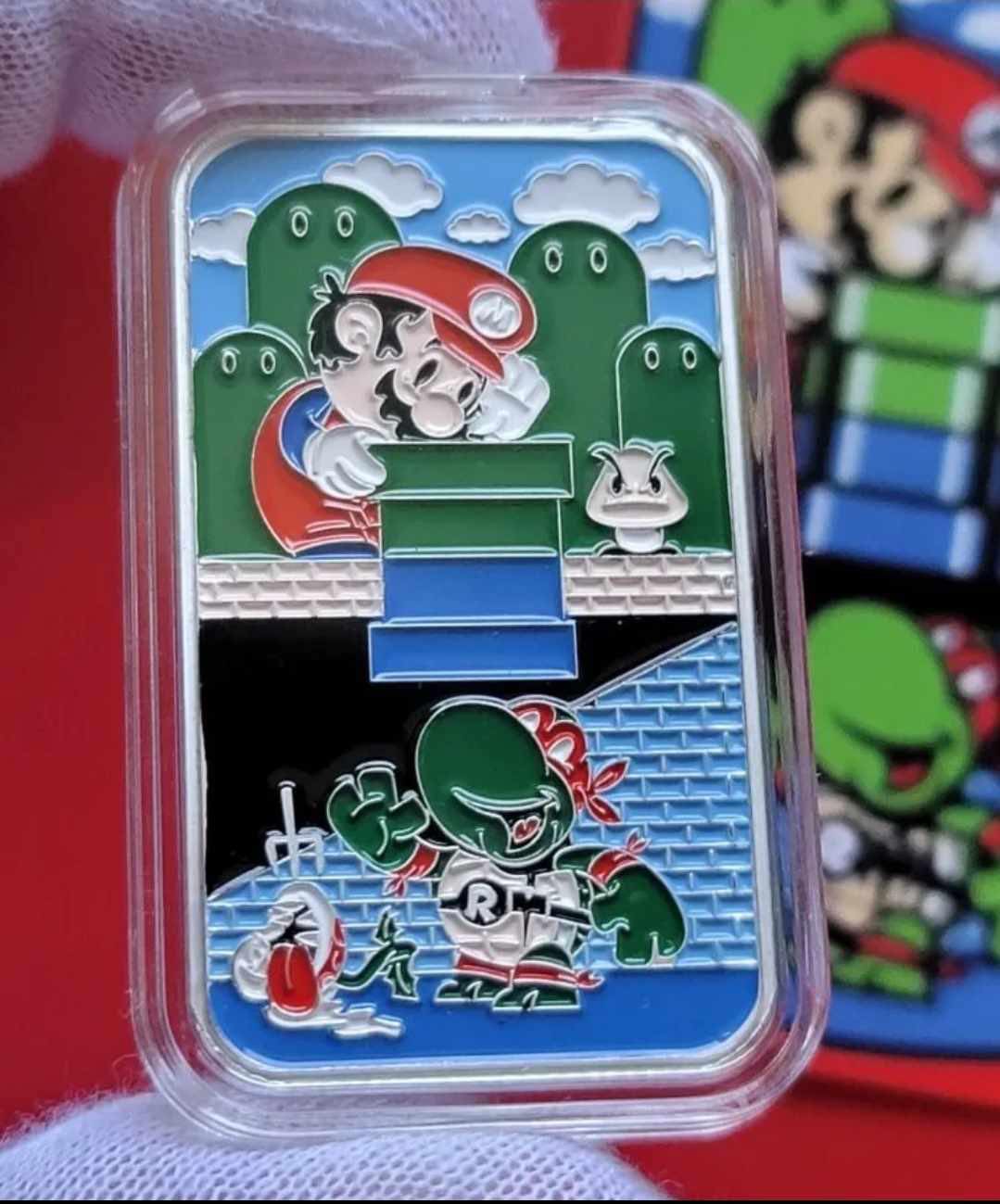 Turtle & Plumber Team Up 1 oz Silberbarren