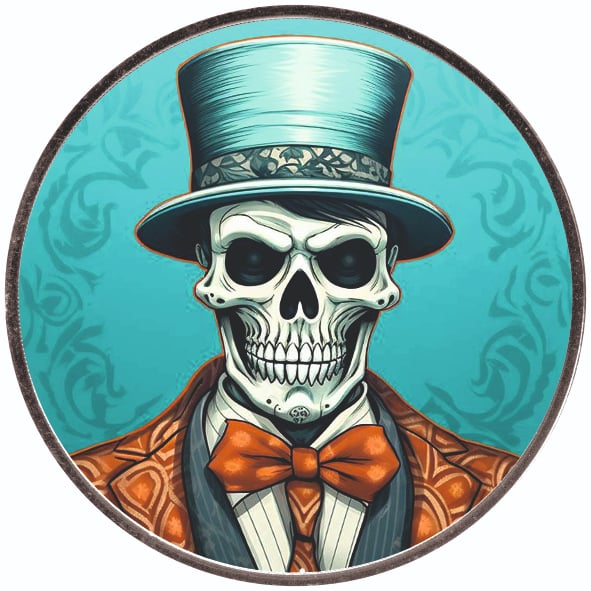 USA ASE Skeletons Mr. Andrew Color 1oz Silber 2024*
