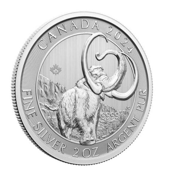 Wooly Mammoth Ice Age Serie Silber 2 oz 2024*