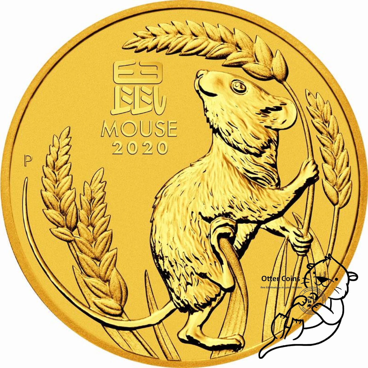 1 oz Goldmünze Australien Lunar III Maus 2020**