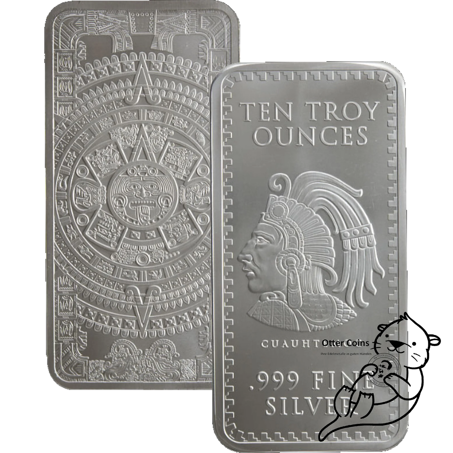 Aztekenkalender 10oz Silberbarren