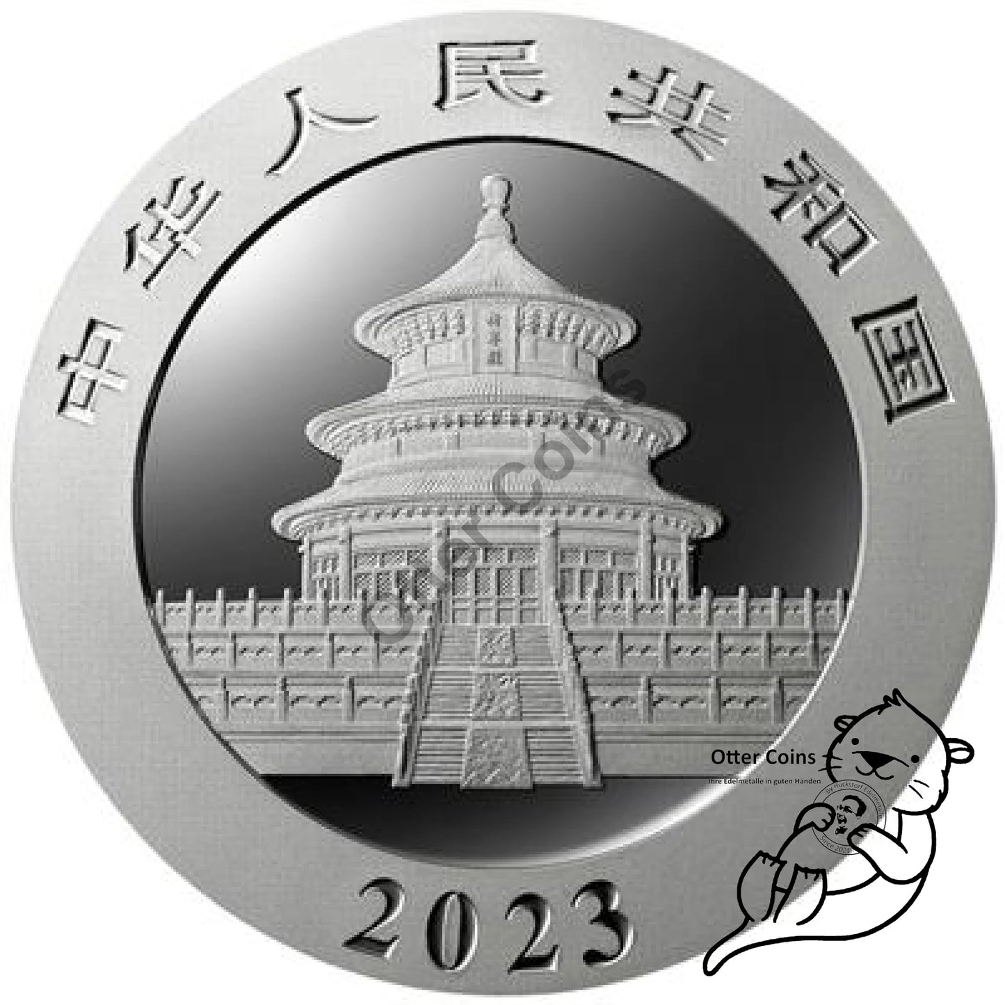 China Panda 2x10 Yuan 30 Gramm Silbermünze 2023 Tag