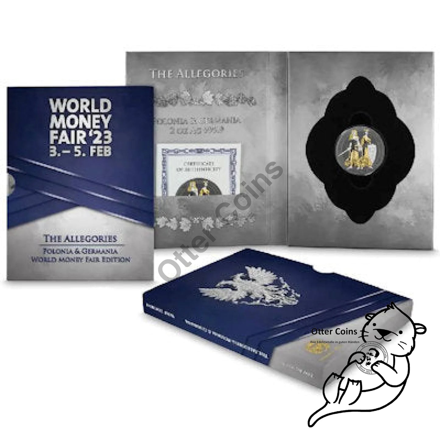 Germania 2023 2oz Silbermünze Polonia&Germania WMF Edition