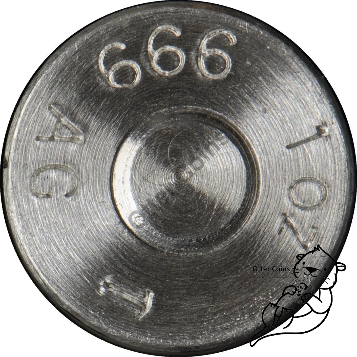 1 oz Silber Bullet.45 Caliber Replika