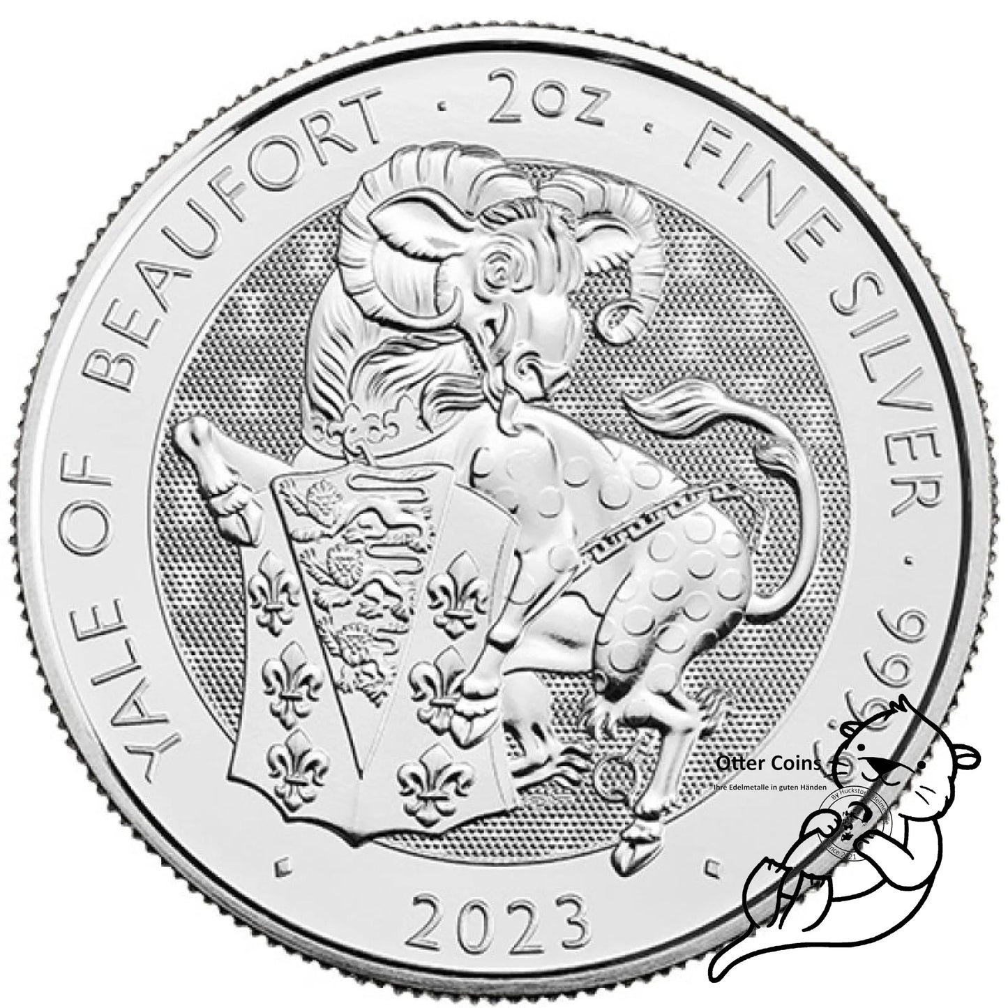 Yale of Beaufort 2 Oz Silbermünze 2023**