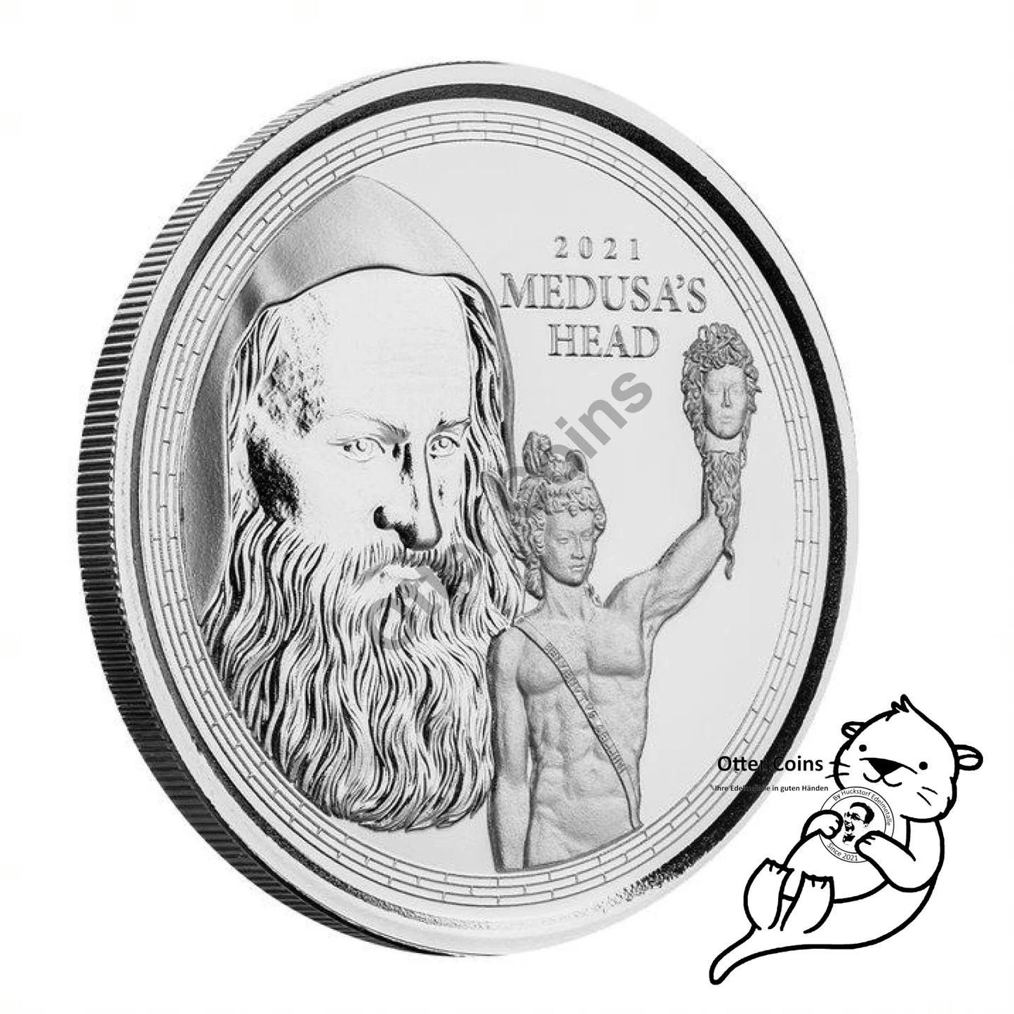 Perseus With The Head Of Medusa 1 Oz Silbermünze 2021*