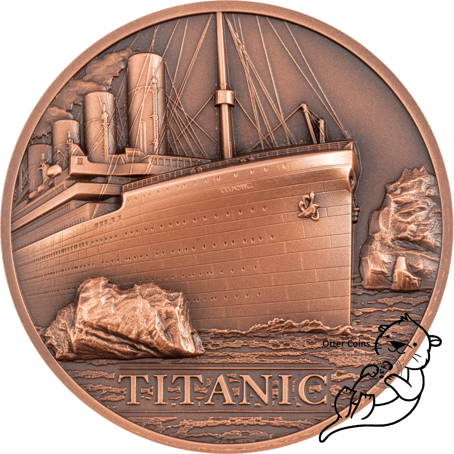 Titanic 2022 Kupfermünze 50 gr