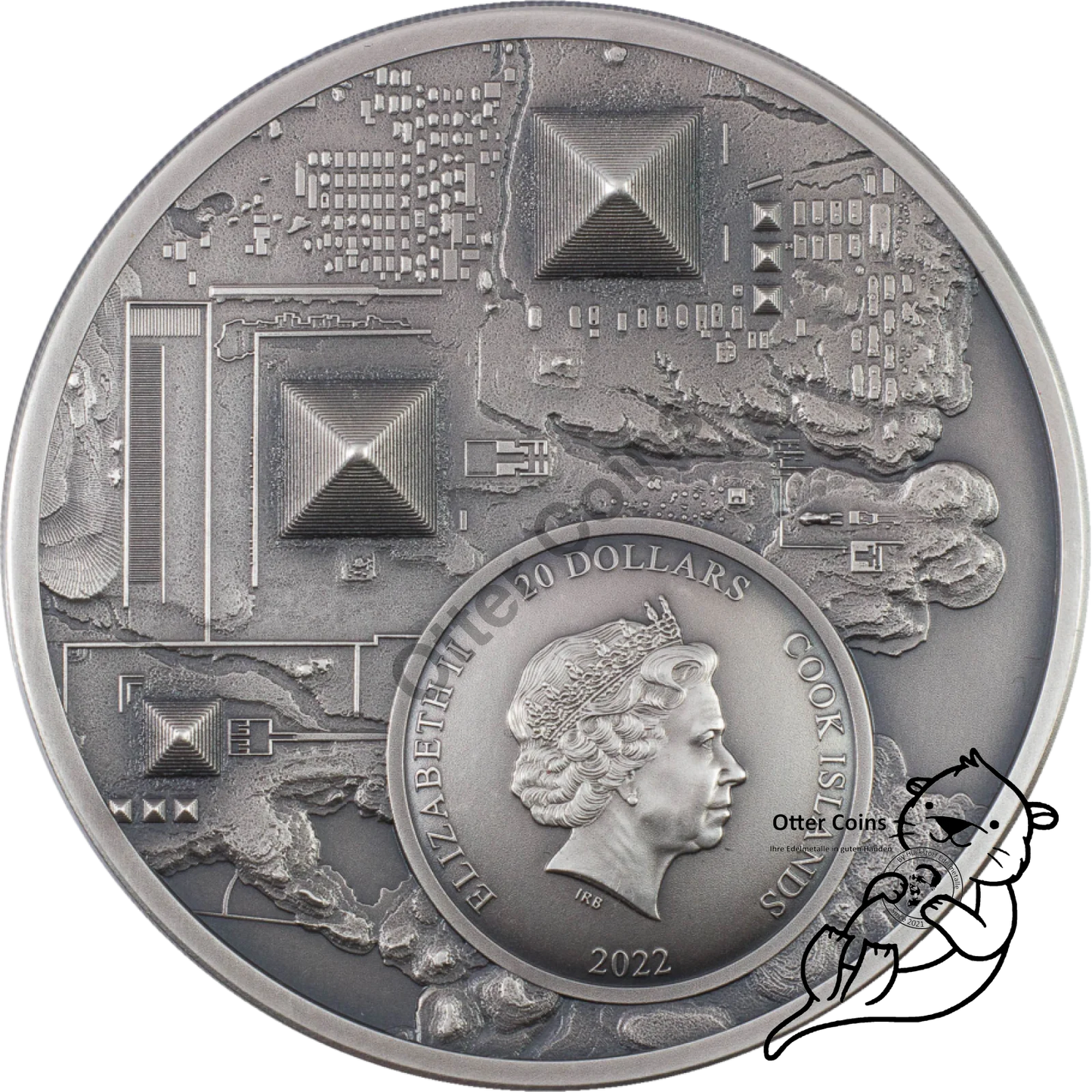 Legacy of the Pharaohs – Silbermünze 3 oz Antique finish*