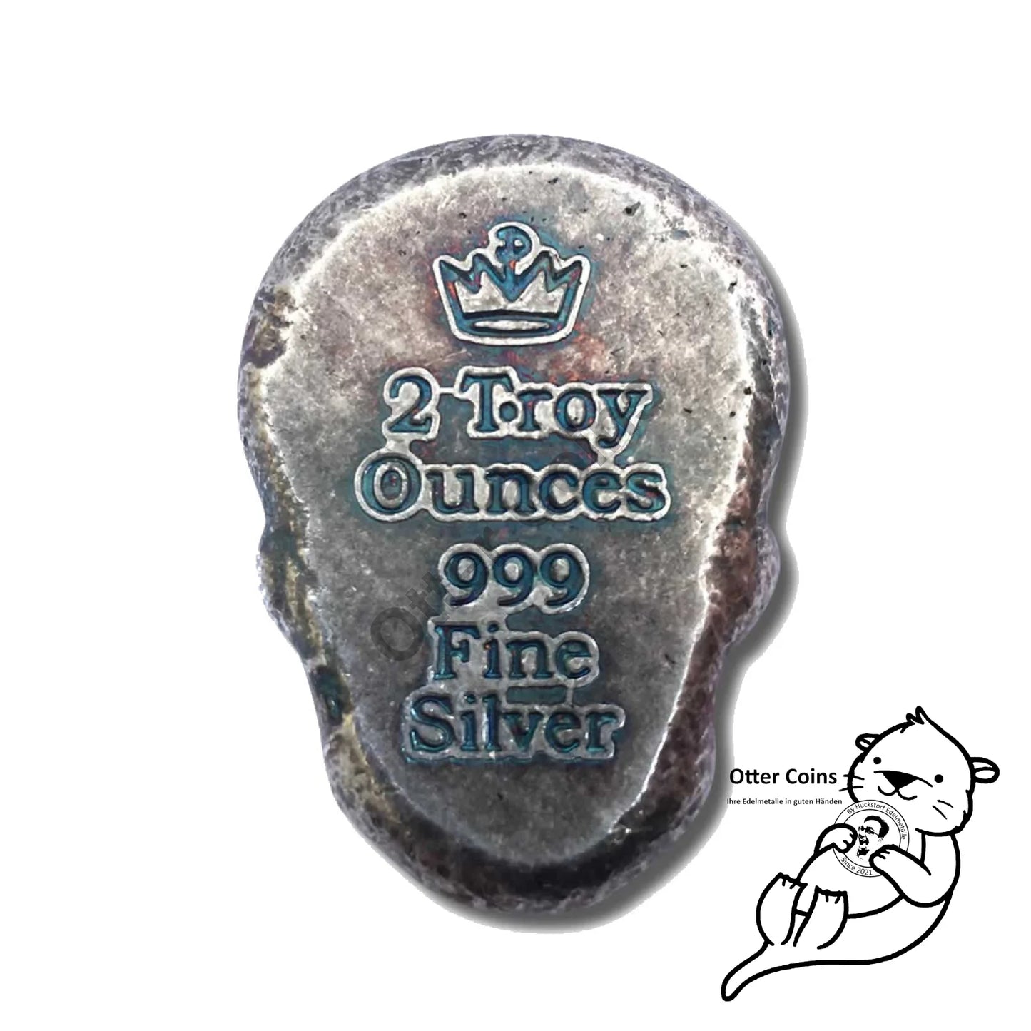 Sugar Skull 2 oz Silber 999