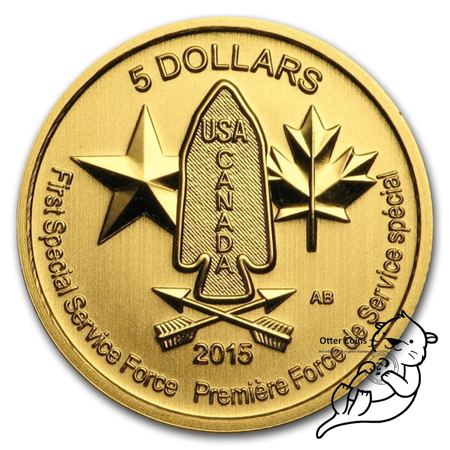 Canada 2015 1/10 oz Special Service Force BU**