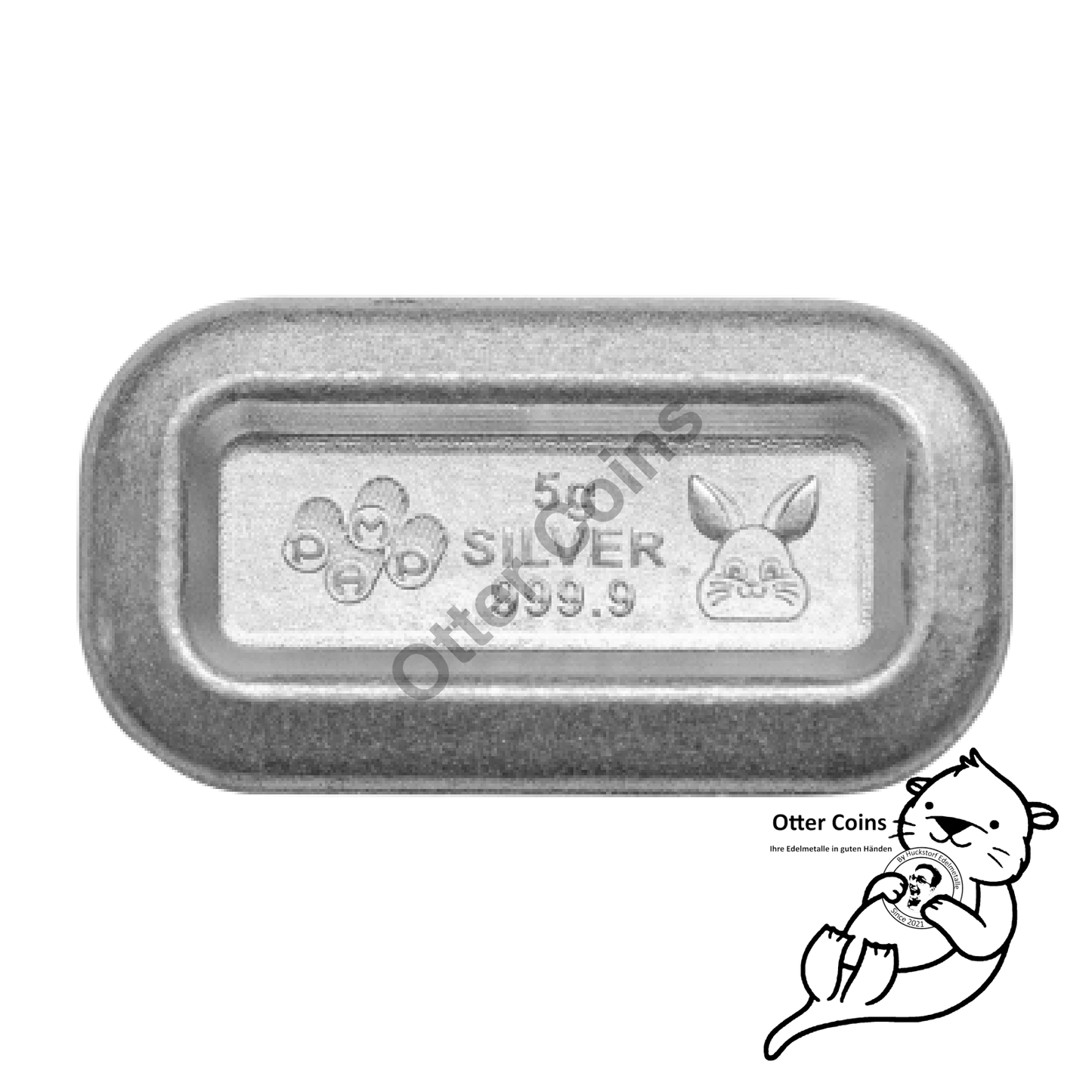 6x5g Silberbarren PEZ Spring Bunny 2023 Silberbarren