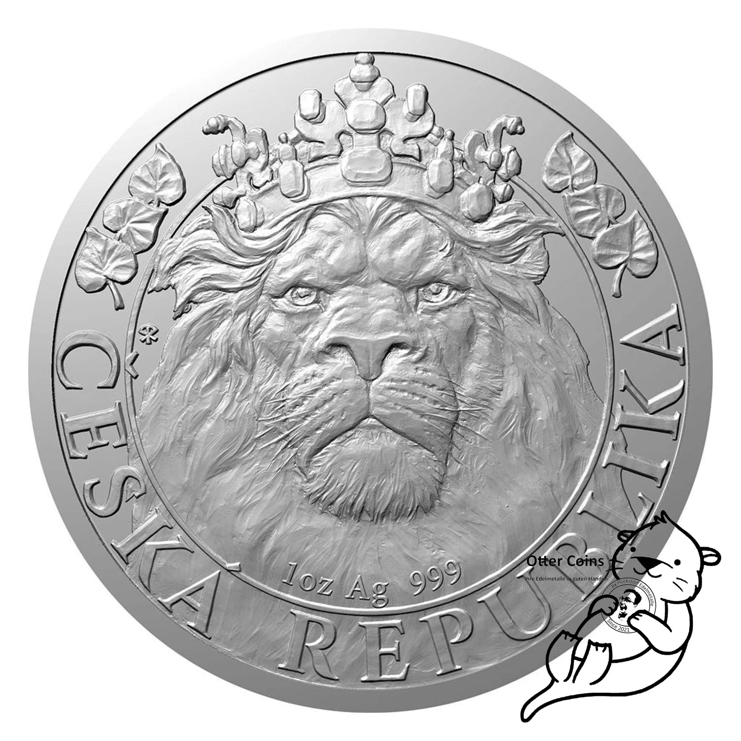 Czech Lion 2022 1 oz Silbermünze