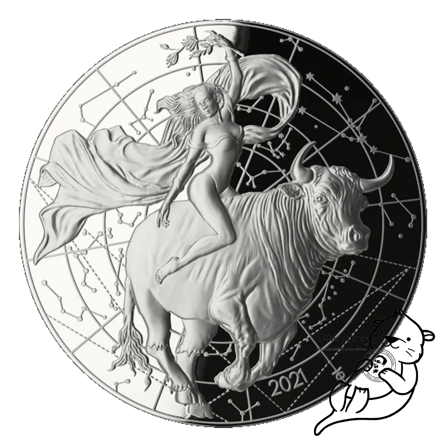 MYTHOS 2021 DIE VERFÜHRUNG EUROPAS 1 OZ Silbermünze High