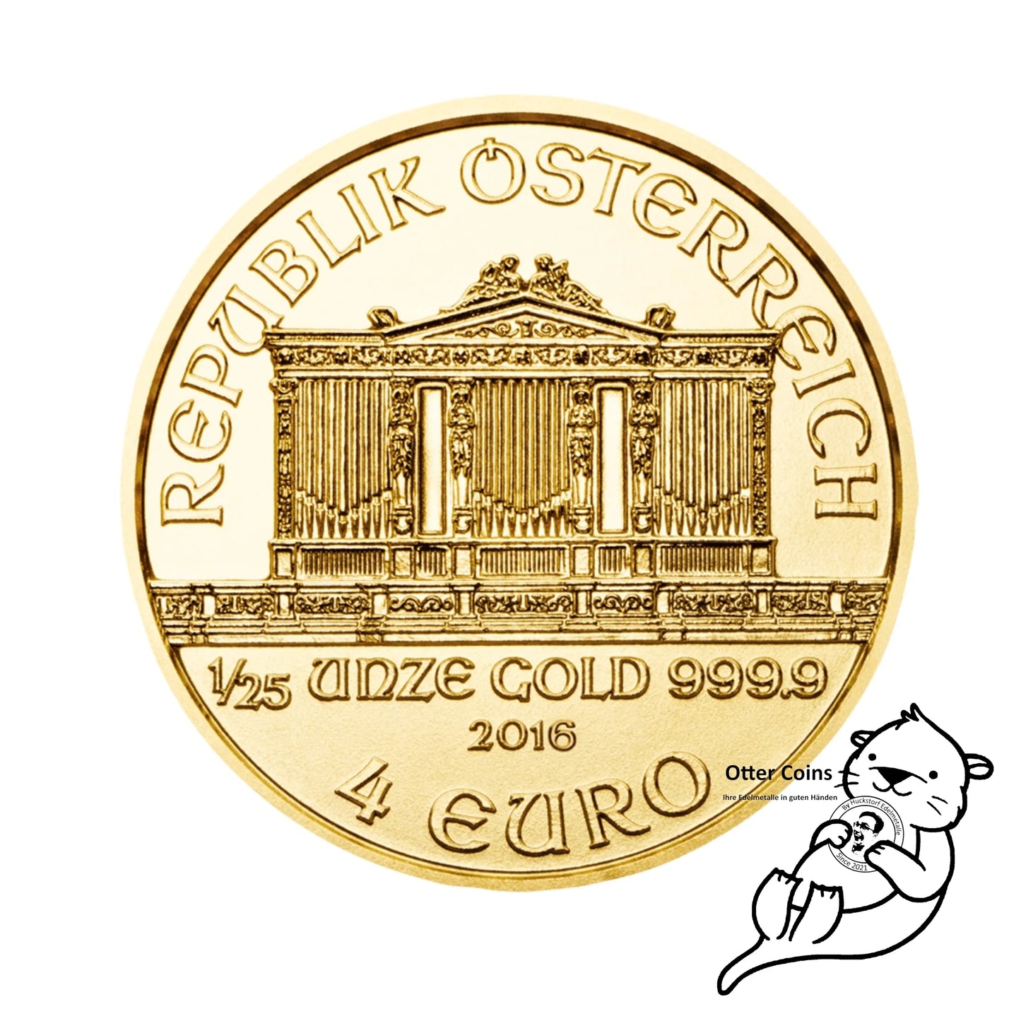 Wiener Philharmoniker 1/25oz Goldmünze 2015**