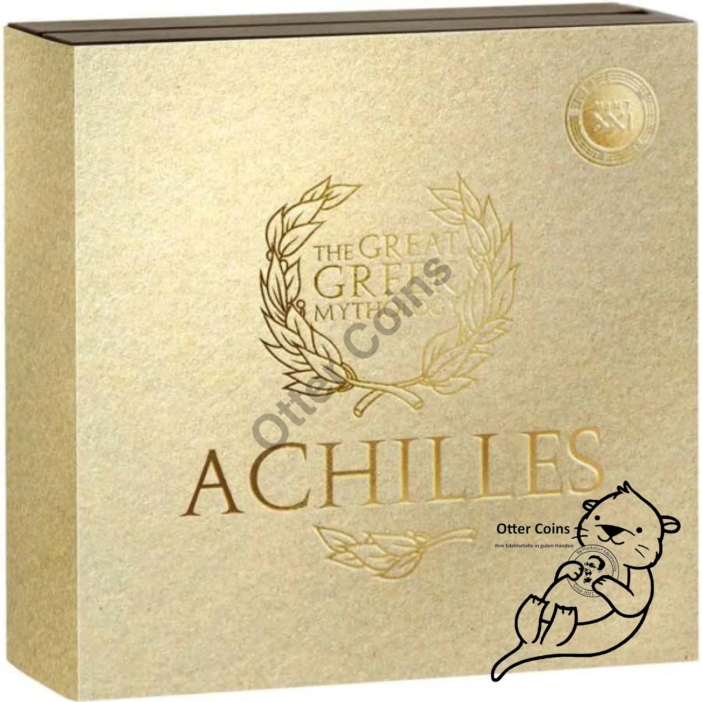 2023 Cameroon 2oz Achilles 24K Gilded High Relief