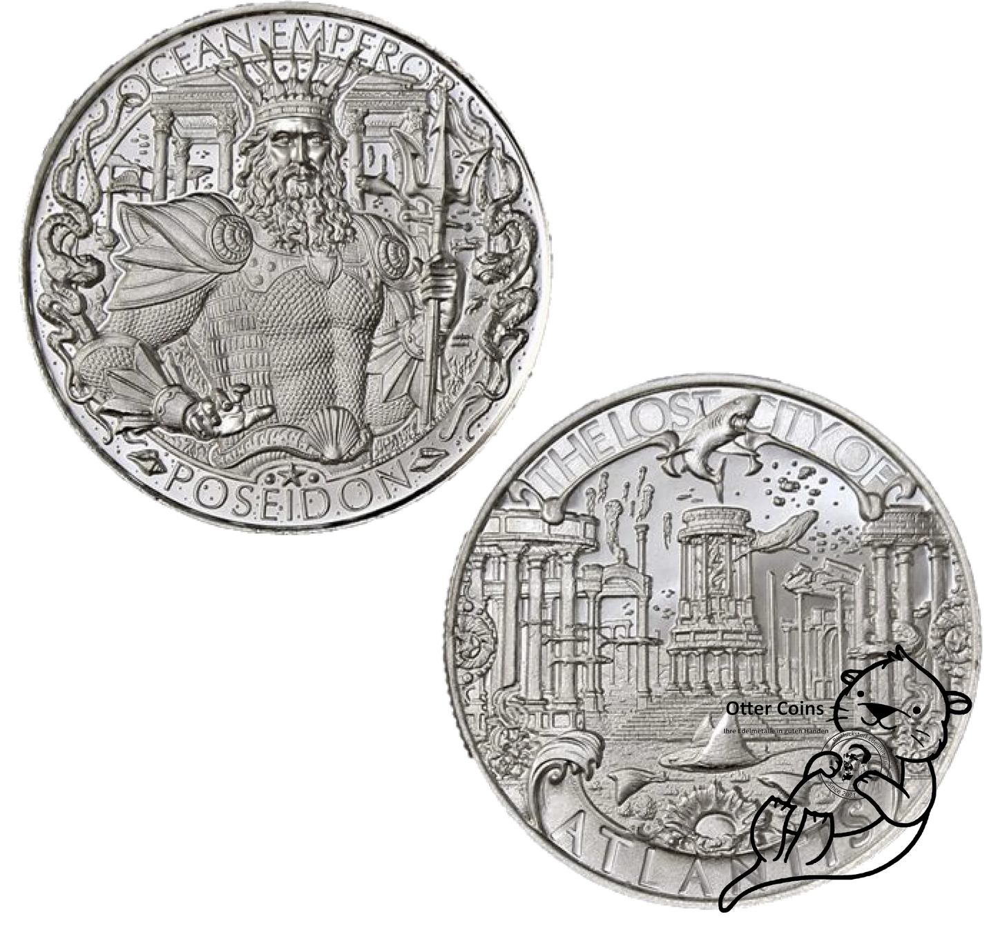 Atlantis / Poseidon 1oz Silbermünze