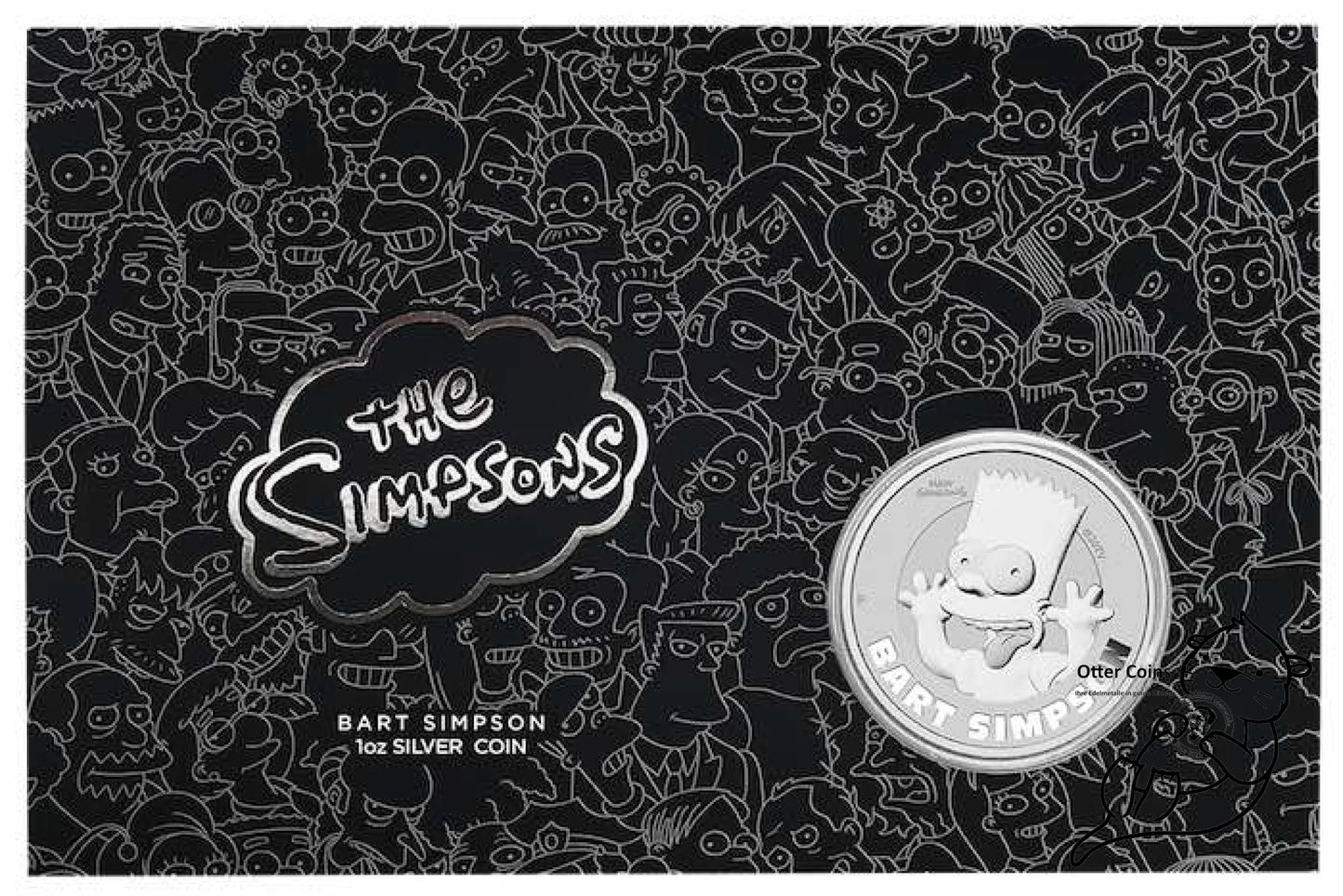 Bart Simpson Coincard 1 Oz Silbermünze 2022*