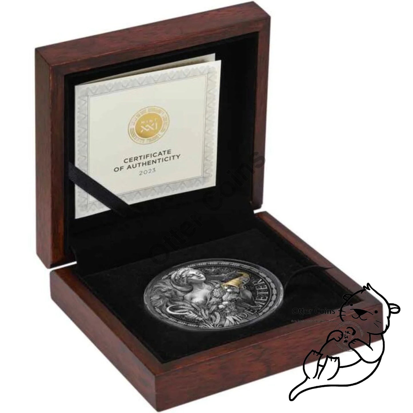 2023 Cameroon 2oz Demeter 24K Gilded High Relief
