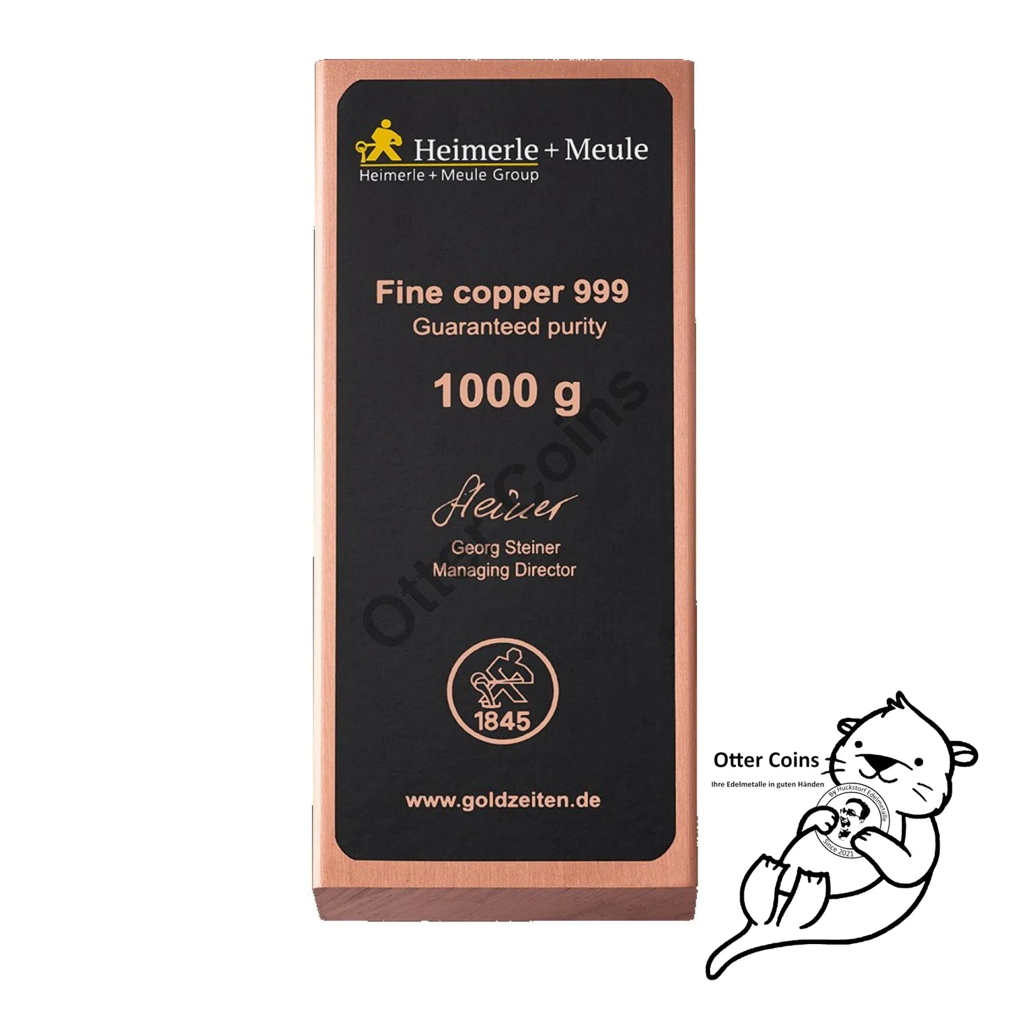 1 kg Kupferbarren Heimerle und Meule
