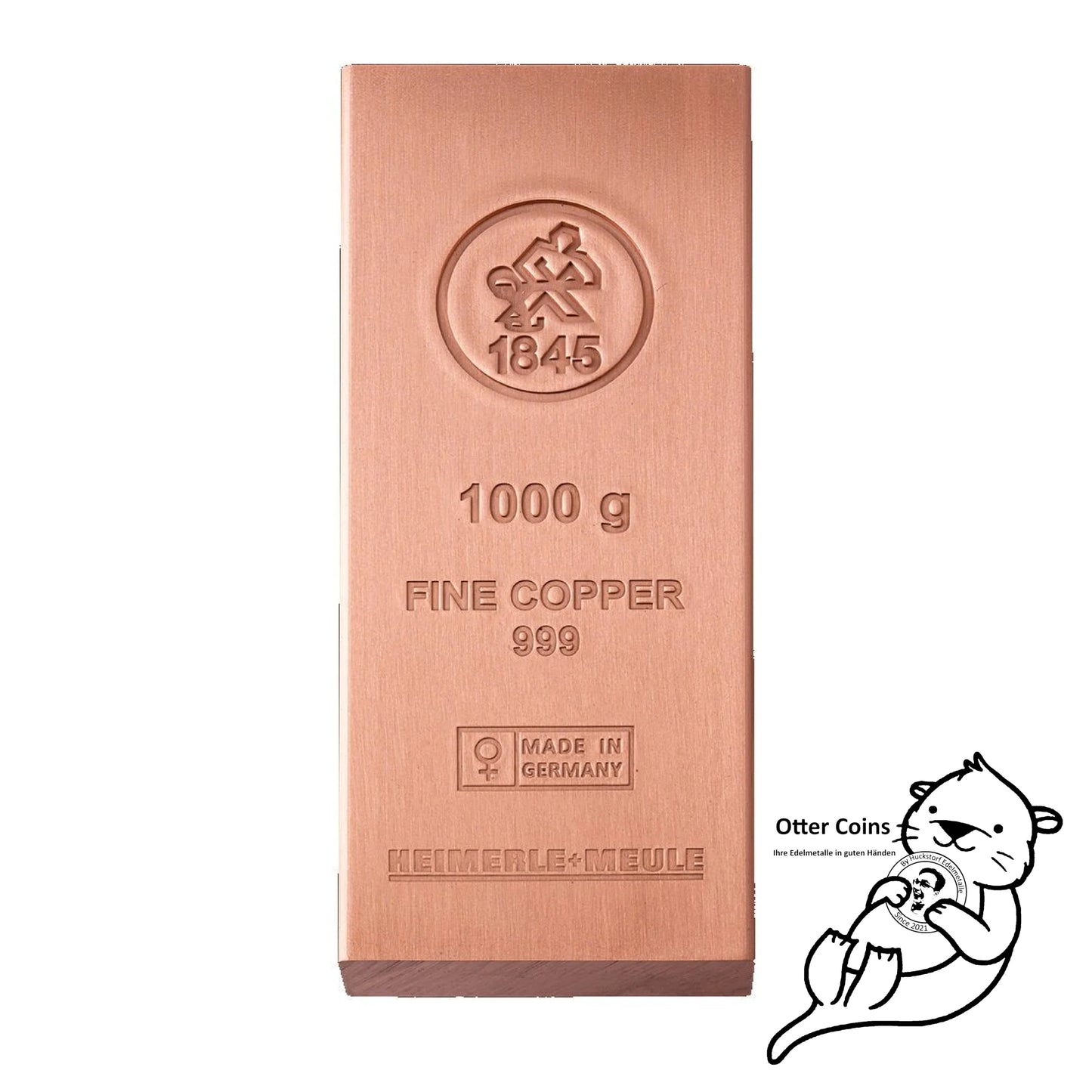 1 kg Kupferbarren Heimerle und Meule