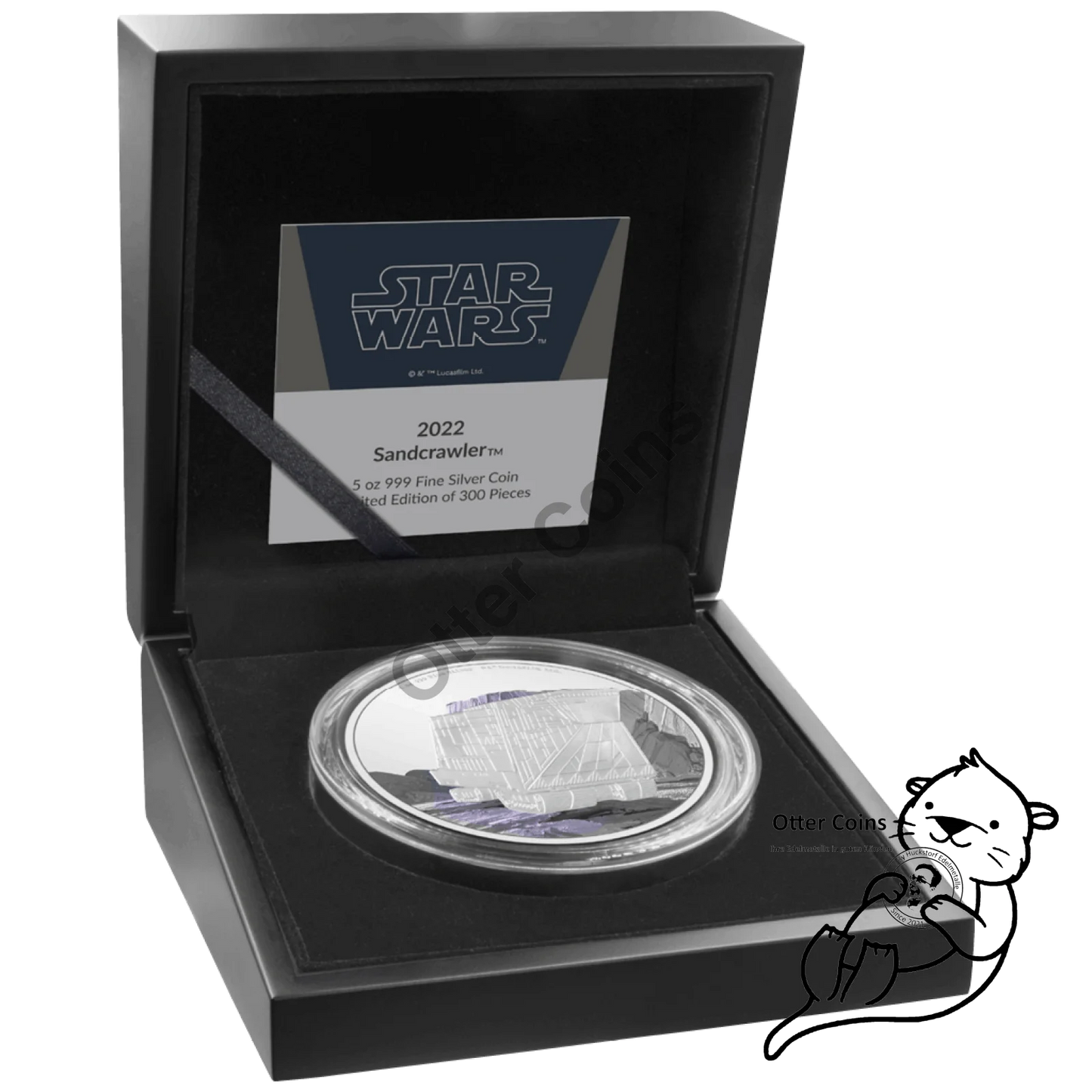 STAR WARS Sandcrawler 5 Oz Silbermünze 2022*