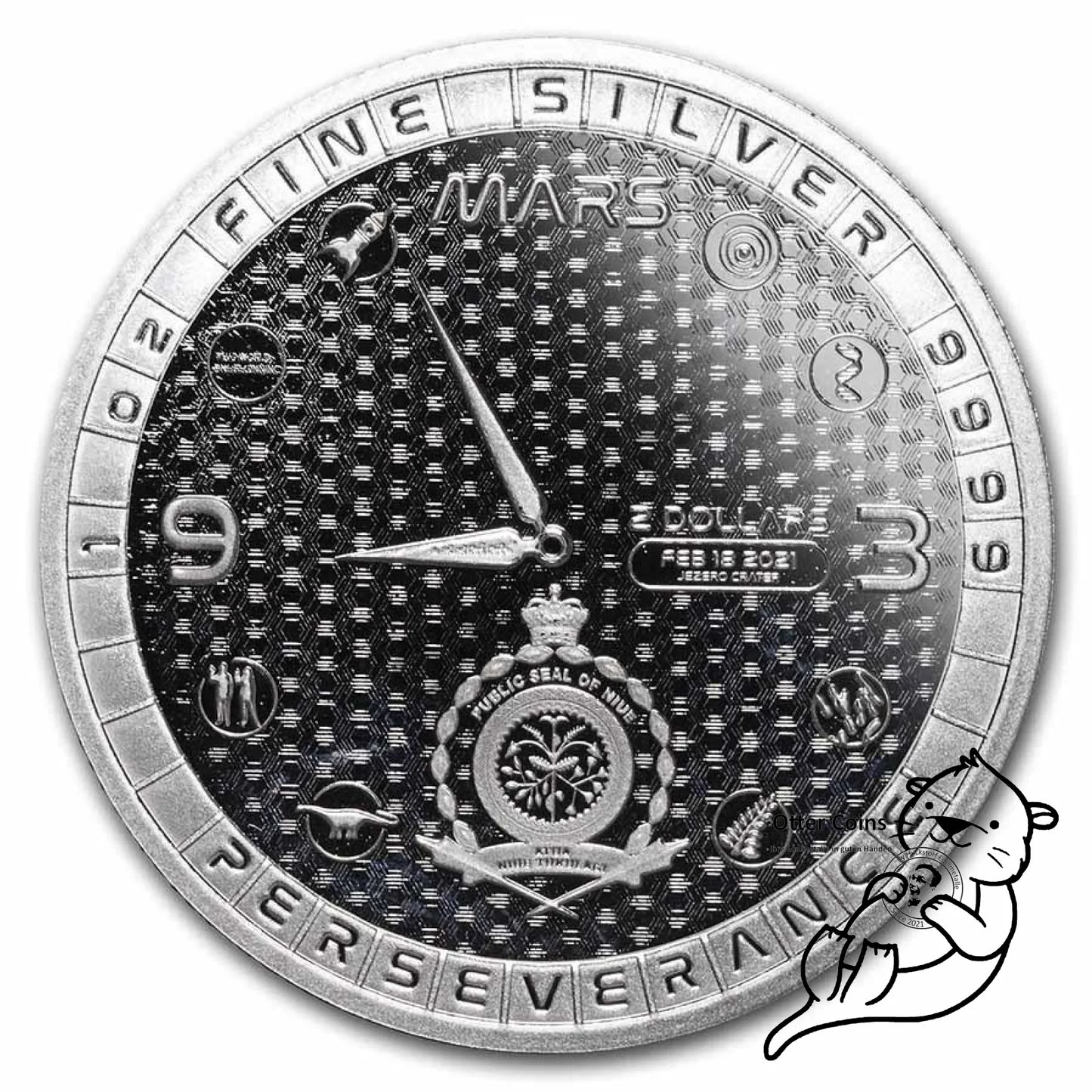 Perseverance Mars Rover 1 Oz Silbermünze 2021*