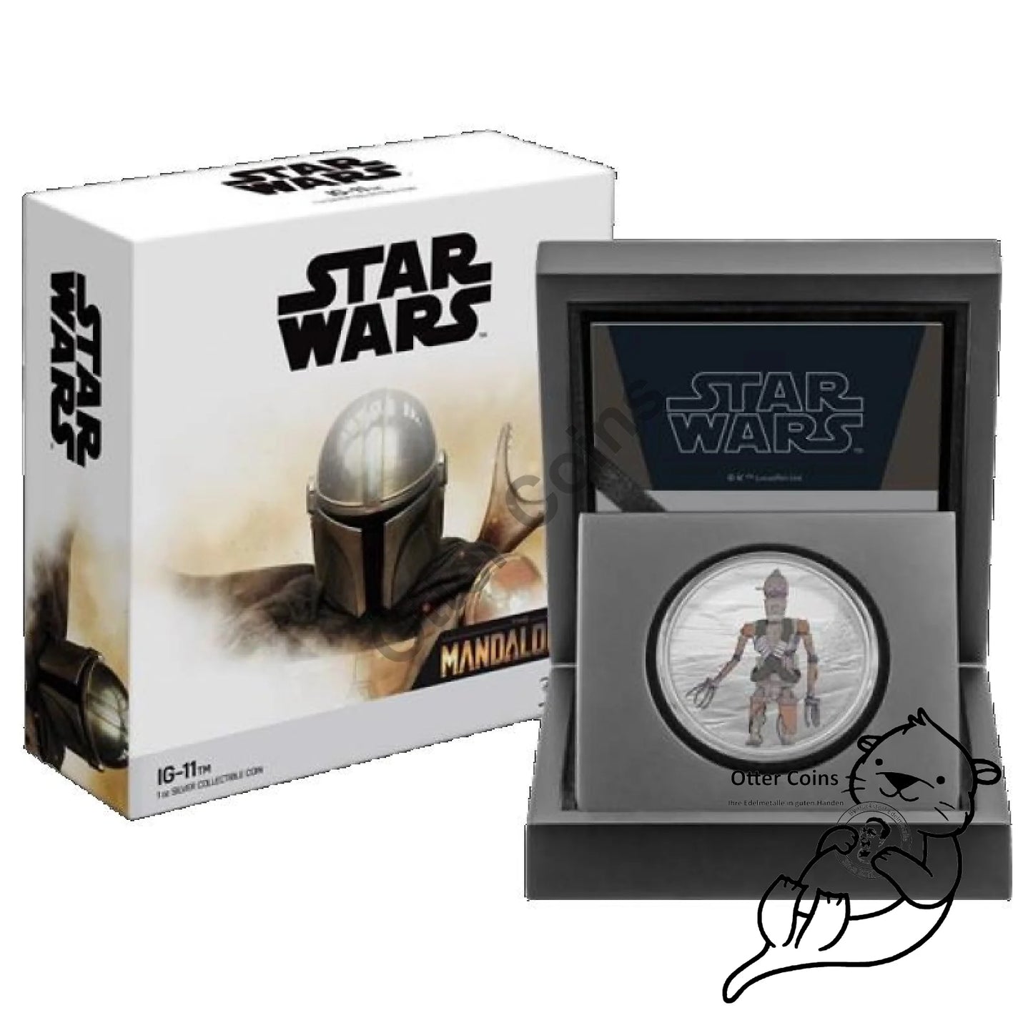 Niue Islands 2 Dollar Star Wars Mandalorian (3) IG-11 Color