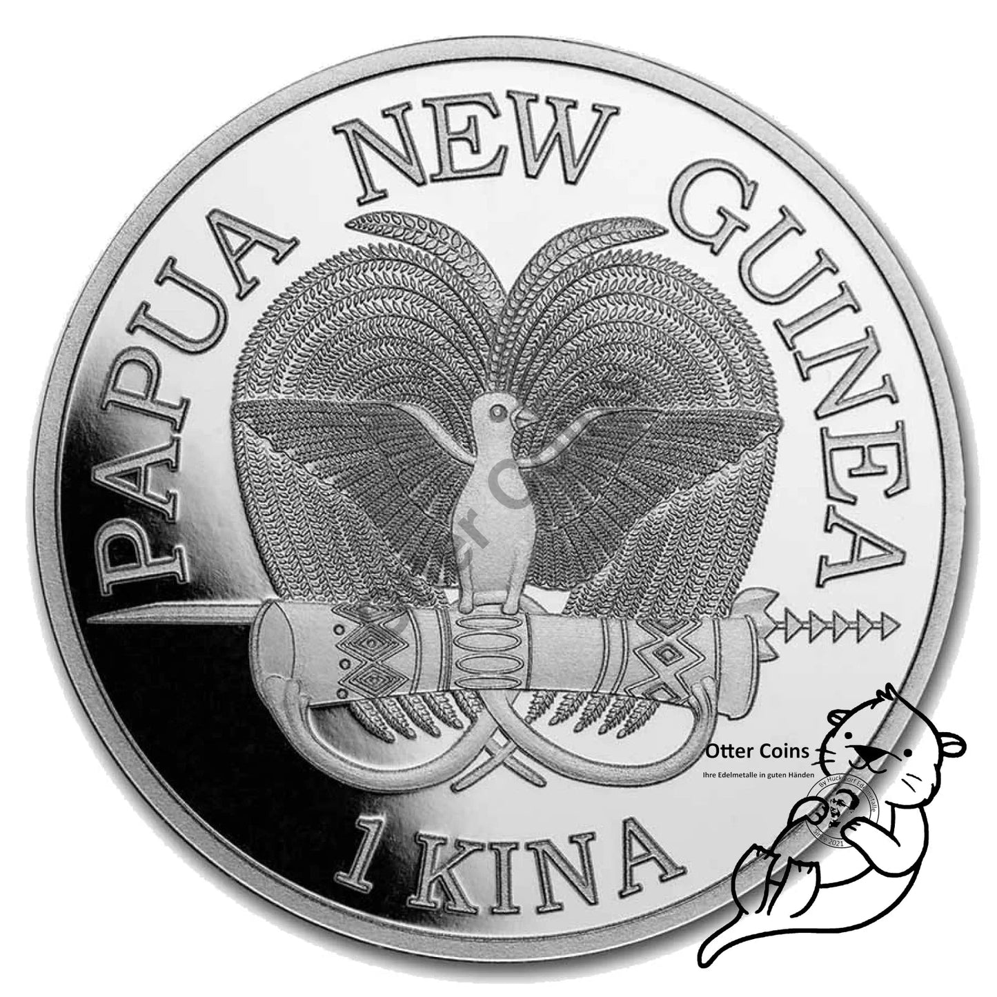 Bird of Paradise Papua Neuguinea 2022 1oz Silbermünze 2022*