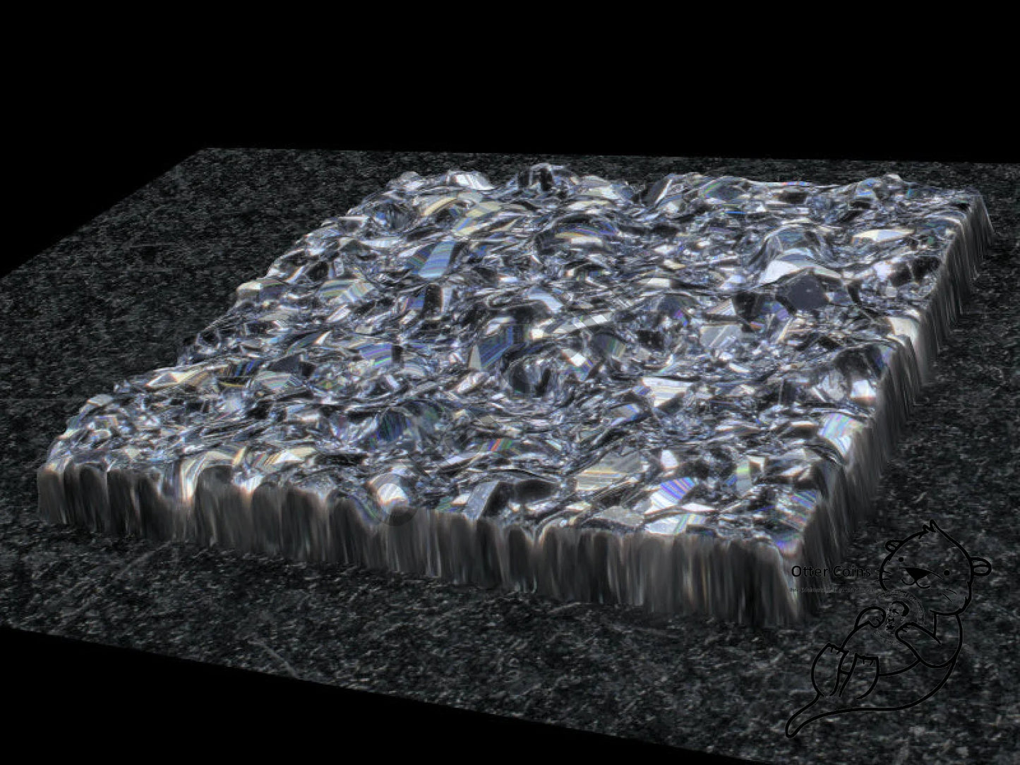 Osmium Square im Röhrchen (3mm) 0,048gr PQFP**