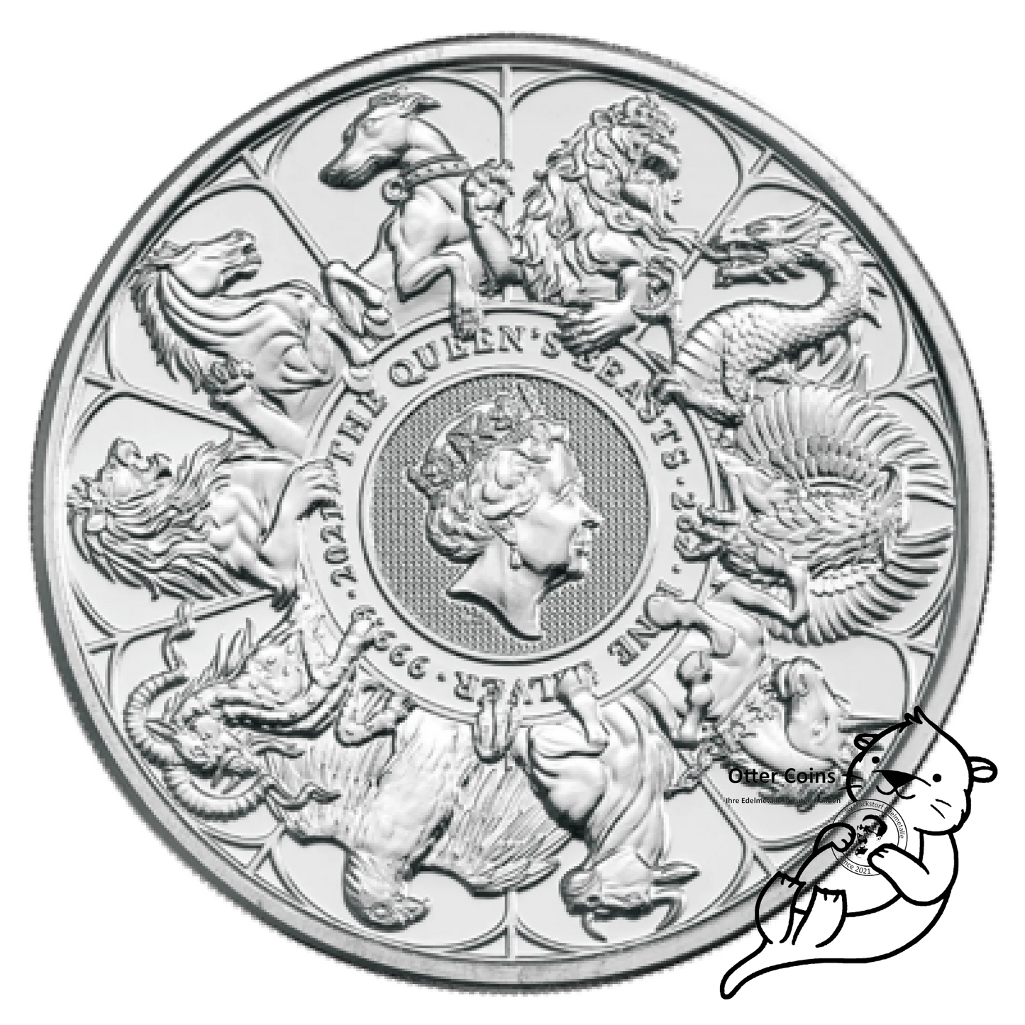 Queens Beast Completer 2 Oz Silbermünze 2021*