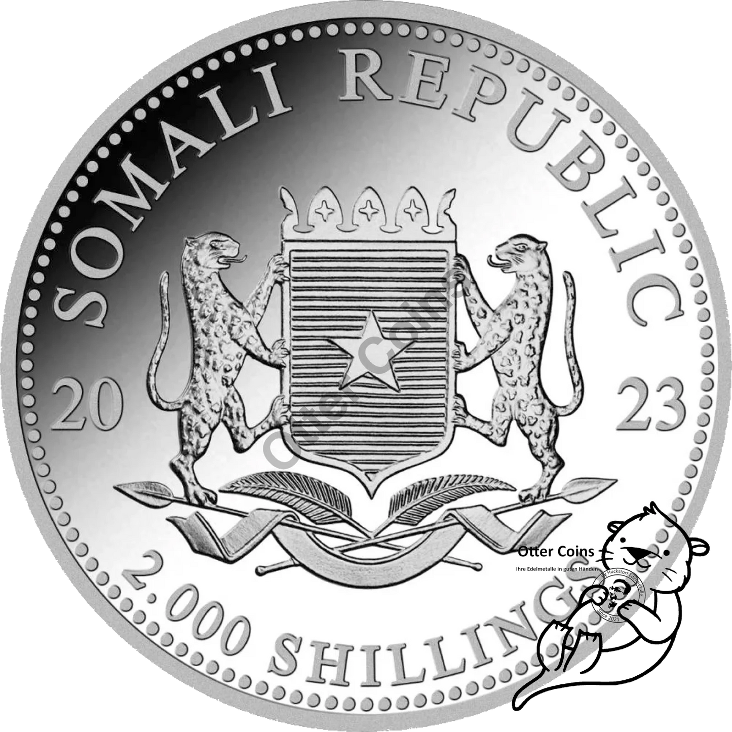 Somalia Elefant 1 kg Silbermünze 2023