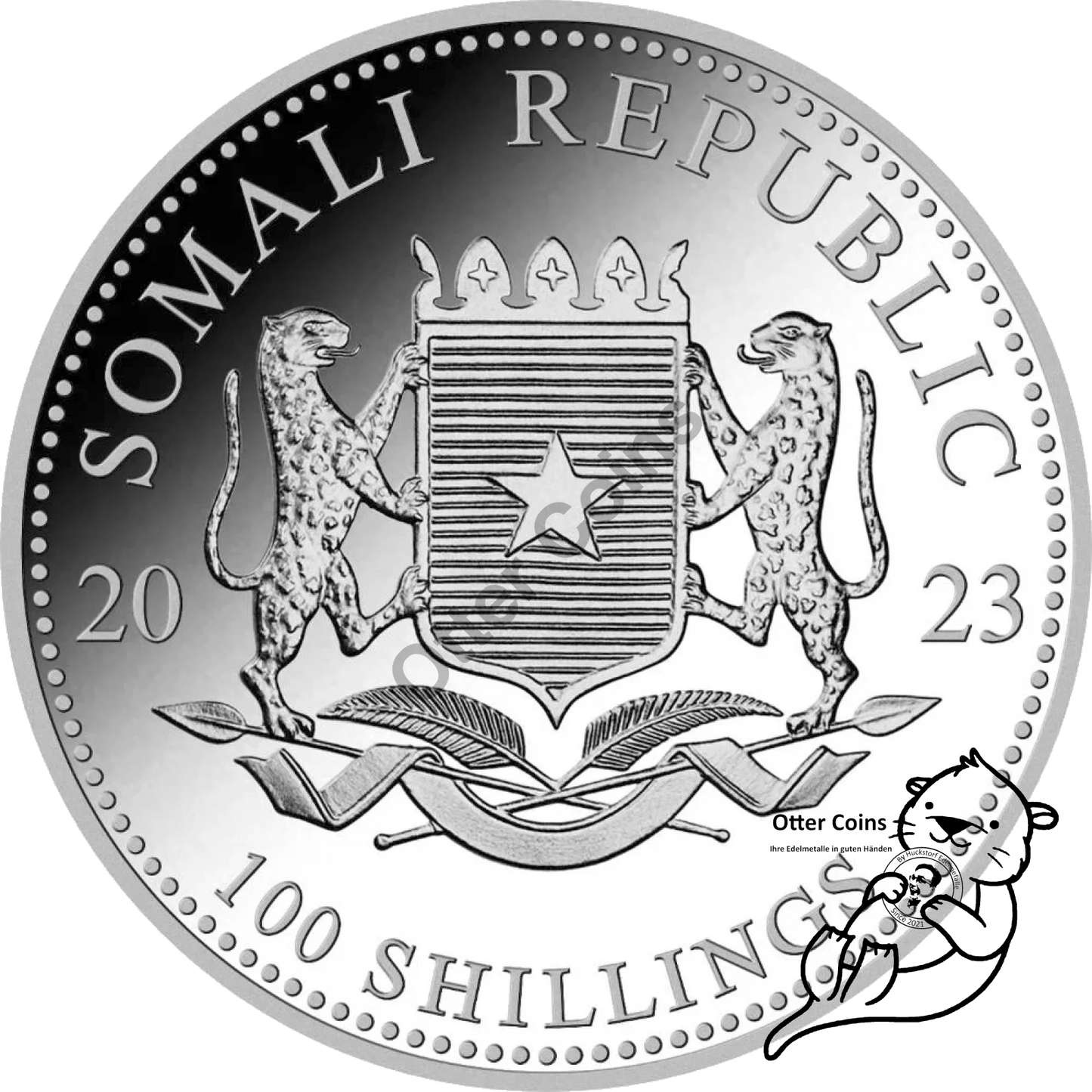 Somalia Elefant 1 Oz Silbermünze 2023*